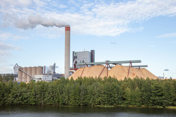 Pulp mill Kymi in Kouvola, Finland © stasknop