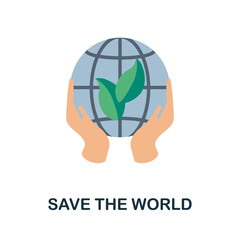 Save The World icon. Simple element from save the world collection. Creative Save The World icon for web design, templates, infographics and more