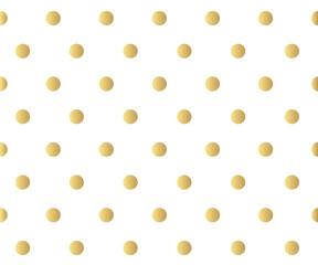 Gold polka dots pattern, colorful holiday background - vector ab