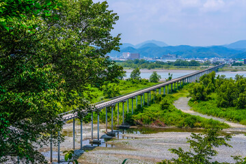 Fototapeta premium 静岡県の蓬莱橋