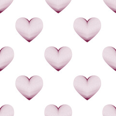 Vector seamless pattern linear heart of the zentagle. Valentine's Day. Love.