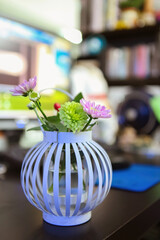 Hong Kong 2012 : A Plate Of Flowers On The Desk