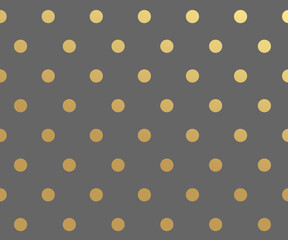 Color gold polka dot pattern, Gold Design Templates, holiday background vector illustration. © bebuntoon