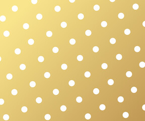 Gold polka dots pattern, colorful background - vector abstract background