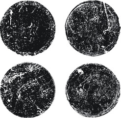 Grunge post Stamps Collection, Circles. Banners, Insignias , Logos, Icons, Labels and Badges Set . vector distress textures.blank shapes.