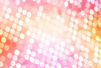 Light Pink, Yellow vector background with bubbles.