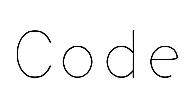 Code Handwritten Text Animation in Various Sans-Serif Fonts and Weights