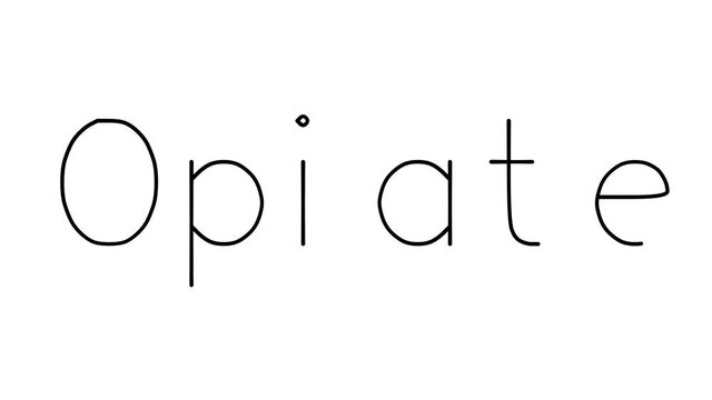 Opiate Handwritten Text Animation in Various Sans-Serif Fonts and Weights