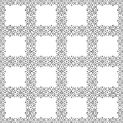 Seamless black and white checkered pattern. Vector illustration