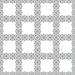 Seamless black and white checkered pattern. Vector illustration
