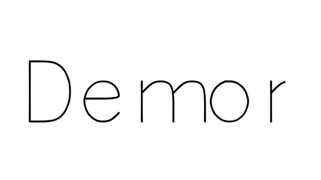 Demon Handwritten Text Animation in Various Sans-Serif Fonts and Weights