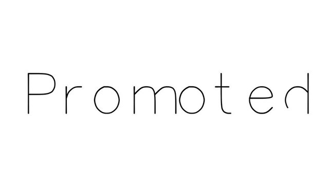 Promoted Handwritten Text Animation in Various Sans-Serif Fonts and Weights