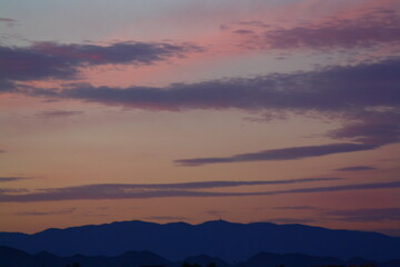 Purple, blue and pink sky.
It was taking in Cartagena, Murcia, Spain