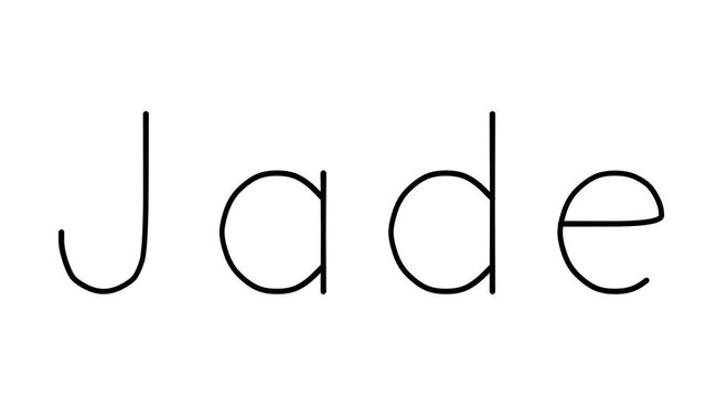 Jade Handwritten Text Animation in Various Sans-Serif Fonts and Weights