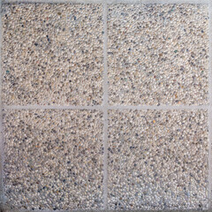 Concrete paving tiles for outdoor use.
