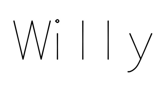 Willy Handwritten Text Animation in Various Sans-Serif Fonts and Weights