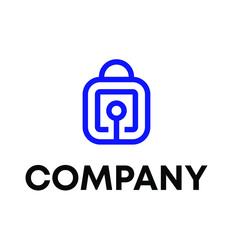 Obraz premium security technology logo