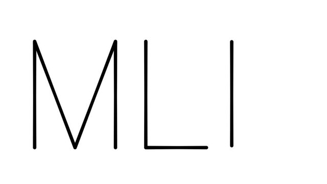 MLM Handwritten Text Animation in Various Sans-Serif Fonts and Weights