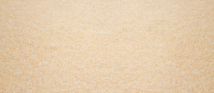 Sand beach texture background banner with copy space