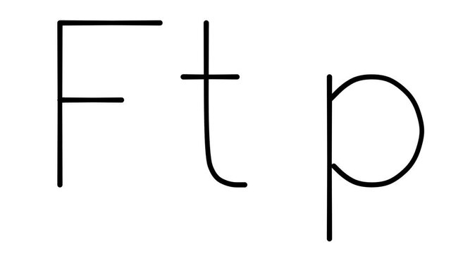 Ftp Handwritten Text Animation in Various Sans-Serif Fonts and Weights