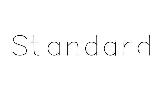 Standard Handwritten Text Animation in Various Sans-Serif Fonts and Weights