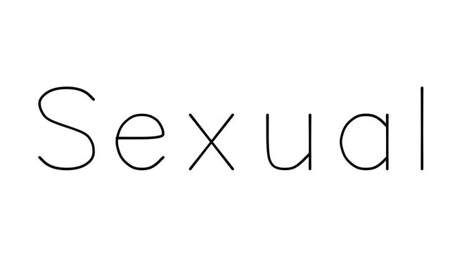 Sexual Handwritten Text Animation in Various Sans-Serif Fonts and Weights