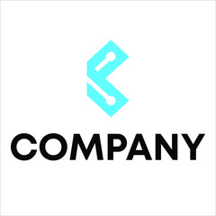 letter K with data  logo