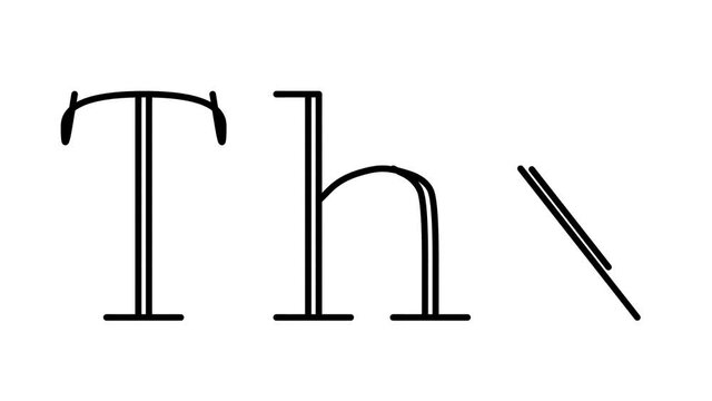 Thx Animated Handwriting Text in Serif Fonts and Weights