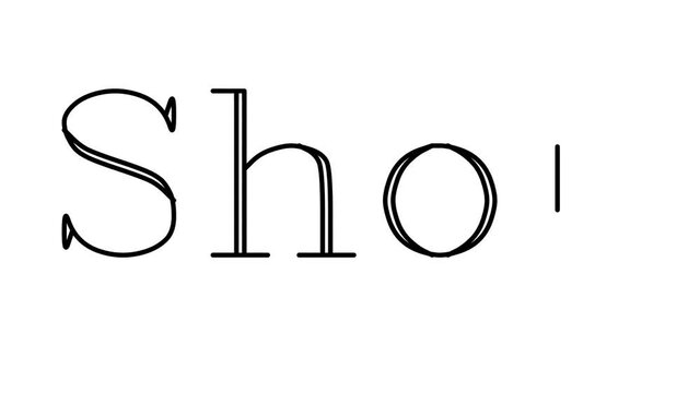 Shop Animated Handwriting Text in Serif Fonts and Weights