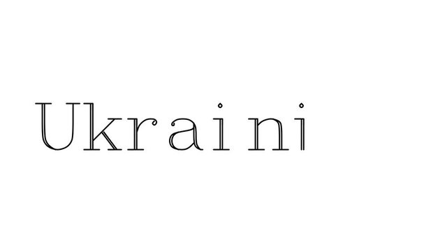 Ukrainian Animated Handwriting Text in Serif Fonts and Weights