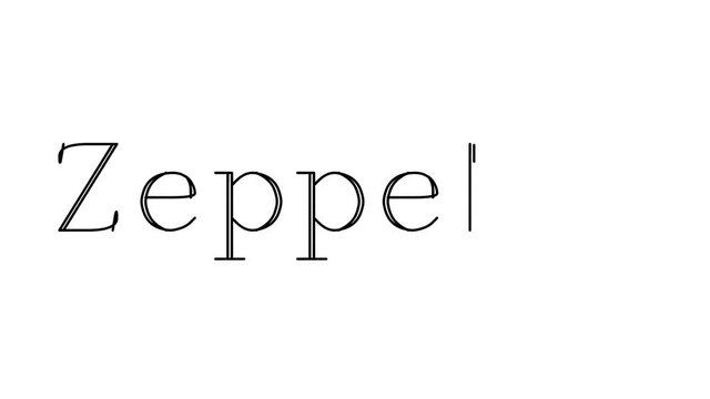 Zeppelin Animated Handwriting Text in Serif Fonts and Weights