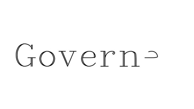 Governed Animated Handwriting Text in Serif Fonts and Weights