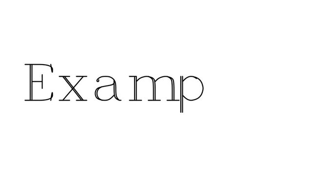 Examples Animated Handwriting Text in Serif Fonts and Weights