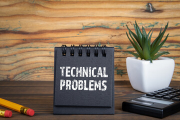 TECHNICAL PROBLEMS. Internet connection, mobile communications, service and production concept