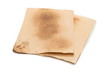 Old crumpled beige paper background.