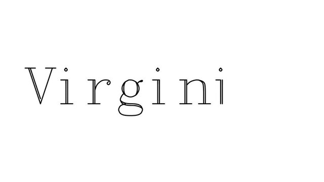 Virginity Animated Handwriting Text in Serif Fonts and Weights