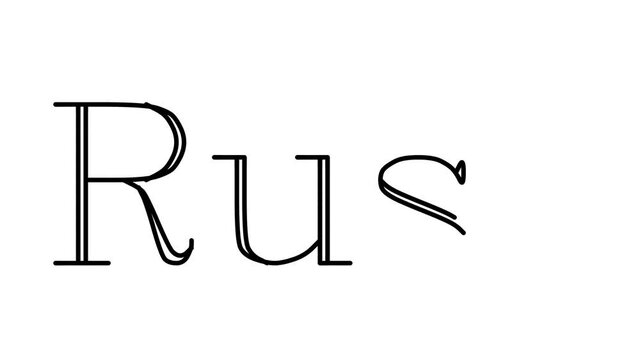 Rust Animated Handwriting Text in Serif Fonts and Weights