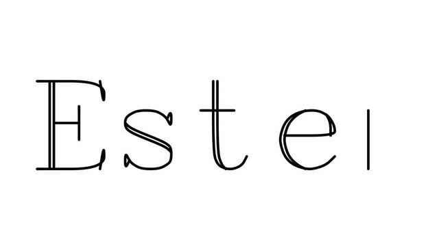 Ester Animated Handwriting Text in Serif Fonts and Weights
