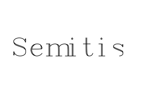 Semitism Animated Handwriting Text in Serif Fonts and Weights
