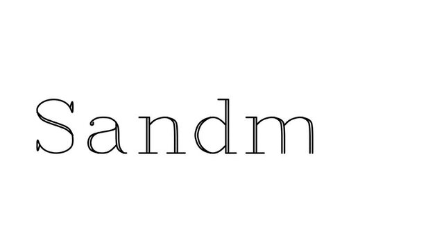 Sandman Animated Handwriting Text in Serif Fonts and Weights