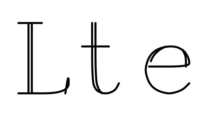 Lte Animated Handwriting Text in Serif Fonts and Weights
