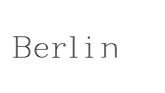 Berliner Animated Handwriting Text in Serif Fonts and Weights