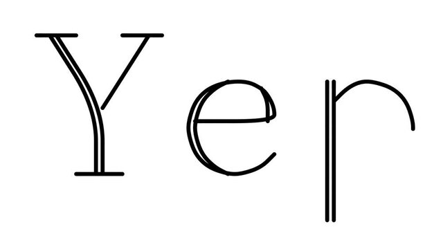 Yep Animated Handwriting Text in Serif Fonts and Weights