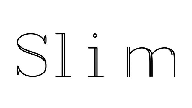 Slim Animated Handwriting Text in Serif Fonts and Weights