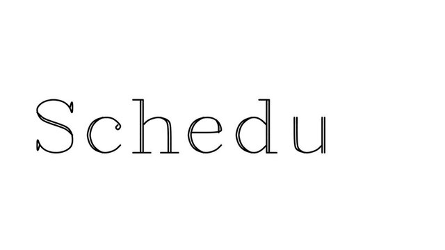 Schedule Animated Handwriting Text in Serif Fonts and Weights