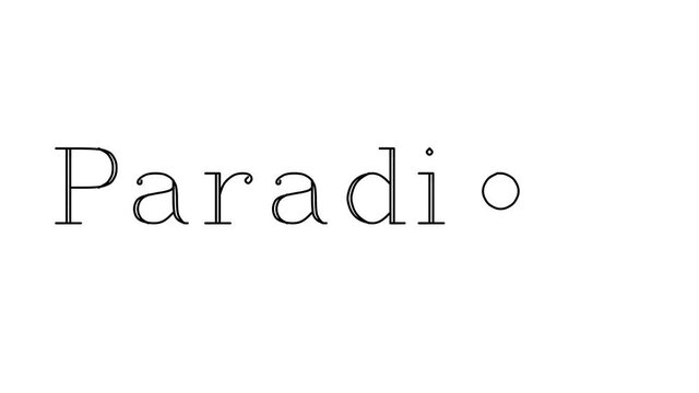 Paradigm Animated Handwriting Text in Serif Fonts and Weights