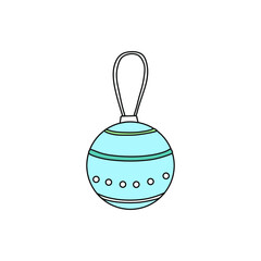 A toy for a Christmas tree. Vector illustration.