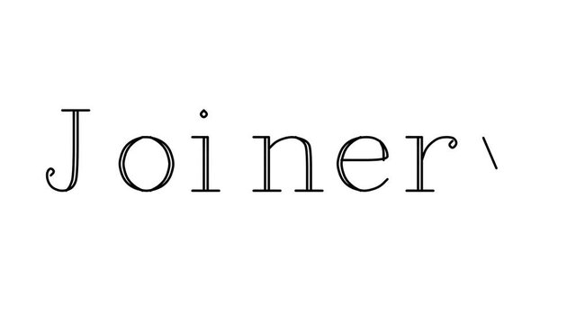 Joinery Animated Handwriting Text in Serif Fonts and Weights