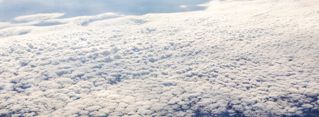 Dense autumn cloudiness over the Leningrad Province of Russia