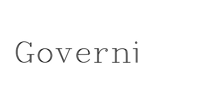 Governing Animated Handwriting Text in Serif Fonts and Weights